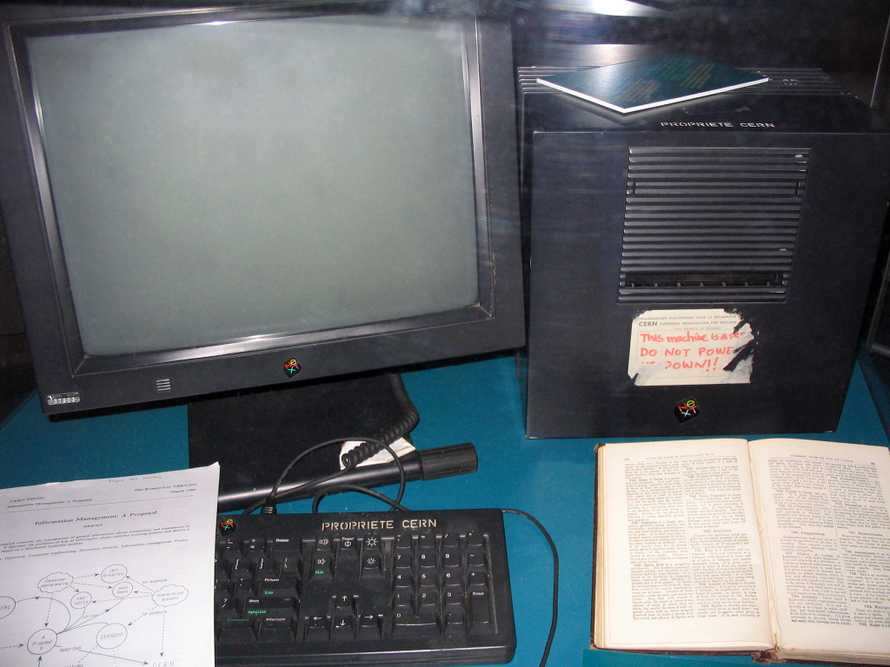 The world's first web server, a NeXT Computer